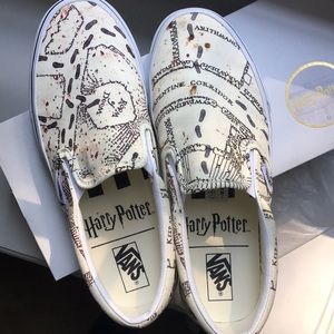 Marauders Map Harry Potter Slip-on Vans